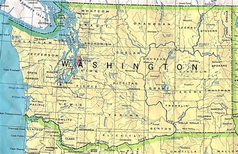 Map of Washington State Cities